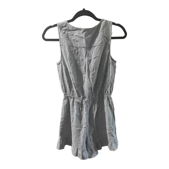 TRUE CRAFT Woven Ruffle Hem Romper, NWT, Size XS, Cotton/Viscose Blend - Picture 3 of 7